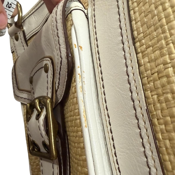 Coach Cream and Tan Tote Bag - Picture 9 of 14